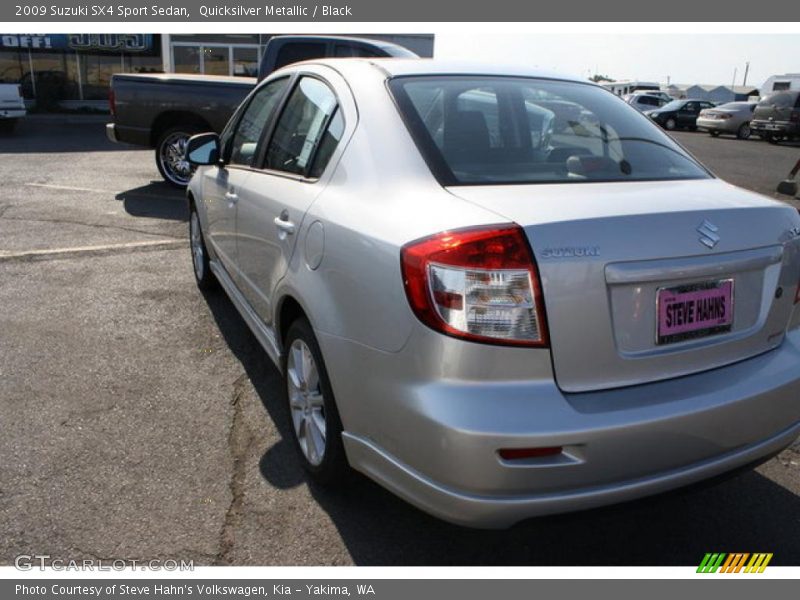 Quicksilver Metallic / Black 2009 Suzuki SX4 Sport Sedan