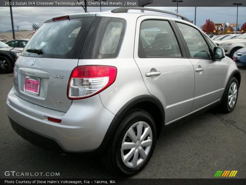 Cherry Red Metallic / Beige 2011 Suzuki SX4 Crossover Technology AWD