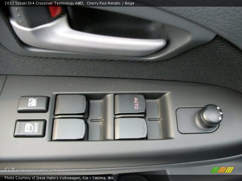Cherry Red Metallic / Beige 2011 Suzuki SX4 Crossover Technology AWD