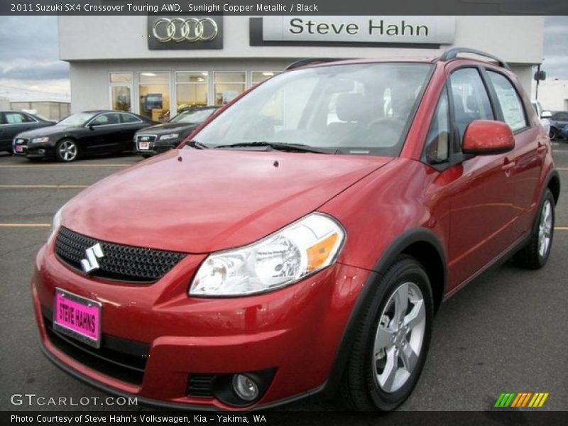 Sunlight Copper Metallic / Black 2011 Suzuki SX4 Crossover Touring AWD
