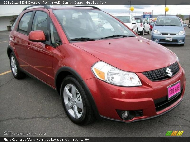 Sunlight Copper Metallic / Black 2011 Suzuki SX4 Crossover Touring AWD