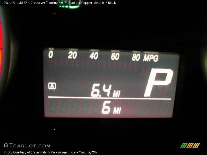 Sunlight Copper Metallic / Black 2011 Suzuki SX4 Crossover Touring AWD