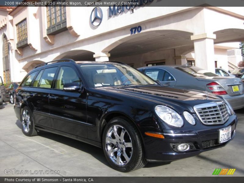 Capri Blue Metallic / Cashmere 2008 Mercedes-Benz E 350 4Matic Wagon