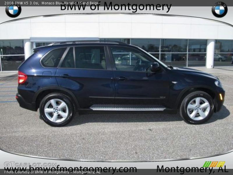 Monaco Blue Metallic / Sand Beige 2008 BMW X5 3.0si