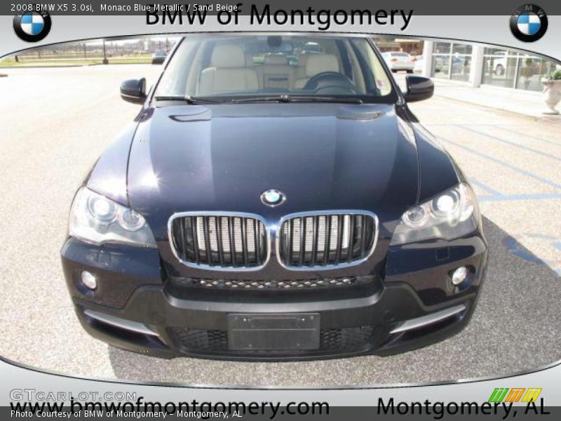 Monaco Blue Metallic / Sand Beige 2008 BMW X5 3.0si