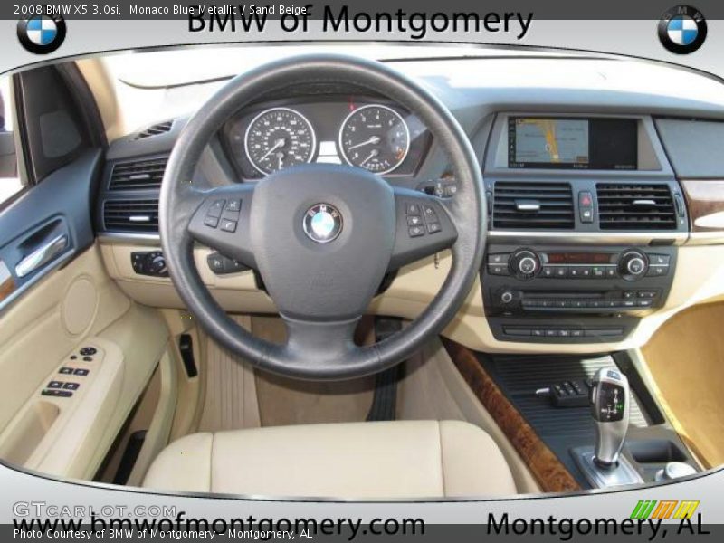 Monaco Blue Metallic / Sand Beige 2008 BMW X5 3.0si