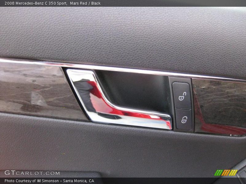 Mars Red / Black 2008 Mercedes-Benz C 350 Sport