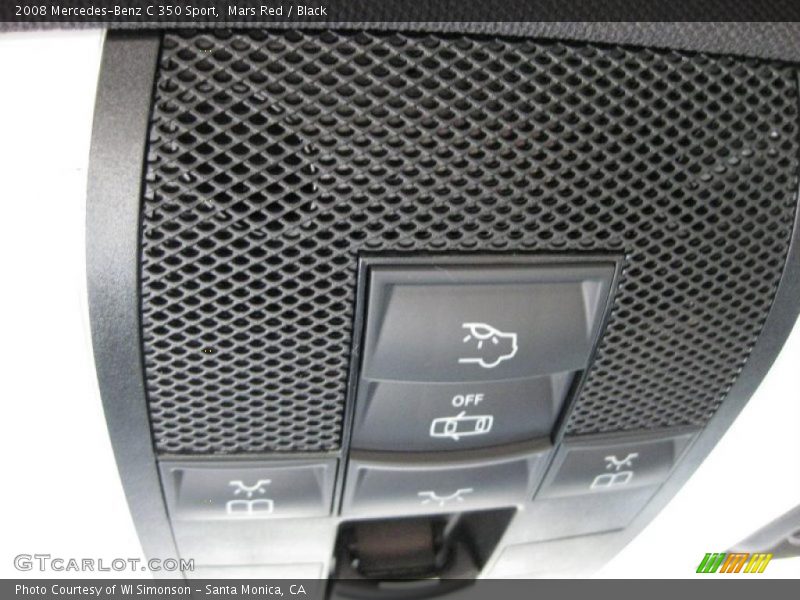 Mars Red / Black 2008 Mercedes-Benz C 350 Sport