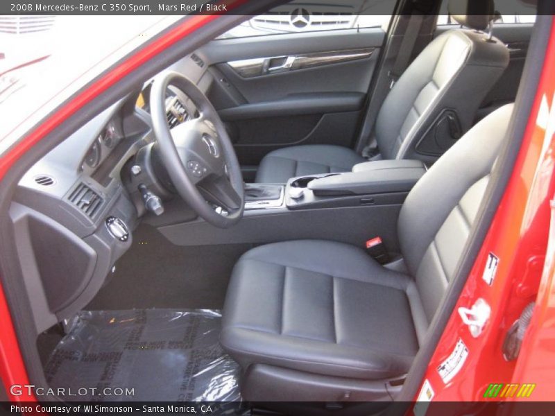 Mars Red / Black 2008 Mercedes-Benz C 350 Sport