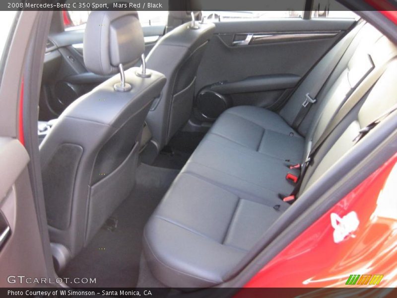 Mars Red / Black 2008 Mercedes-Benz C 350 Sport