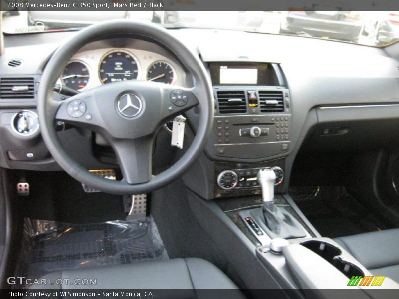 Mars Red / Black 2008 Mercedes-Benz C 350 Sport