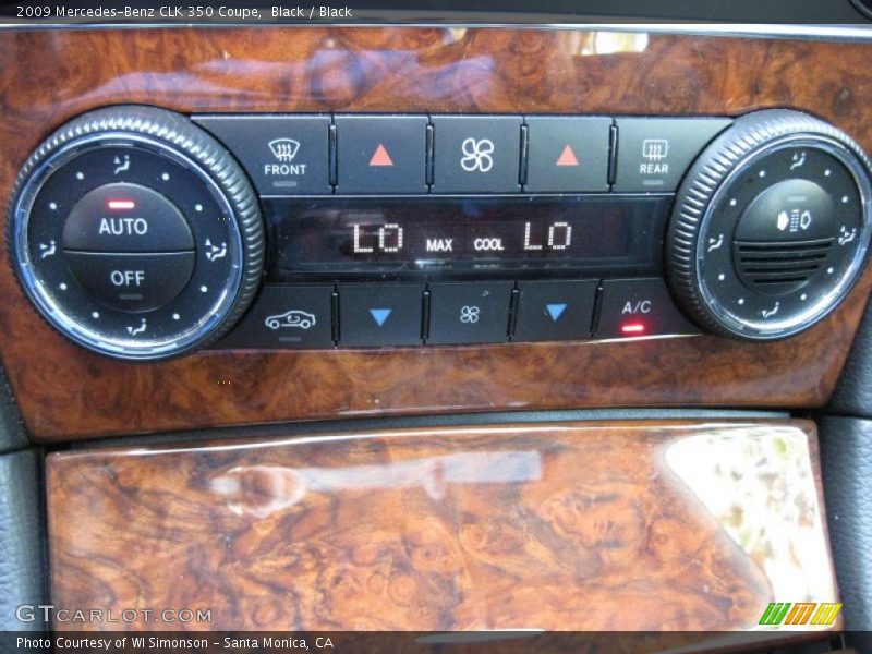 Controls of 2009 CLK 350 Coupe