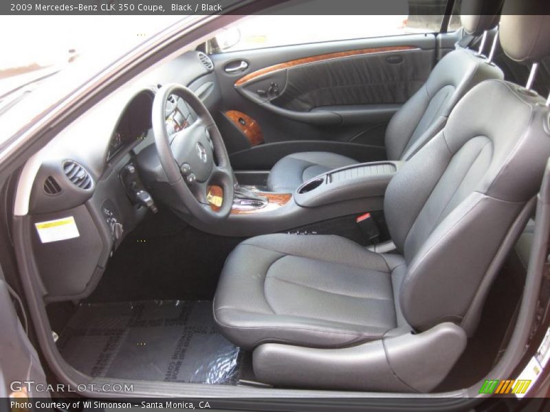  2009 CLK 350 Coupe Black Interior