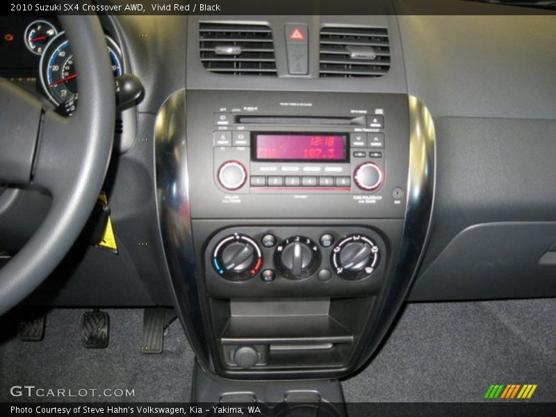 Vivid Red / Black 2010 Suzuki SX4 Crossover AWD