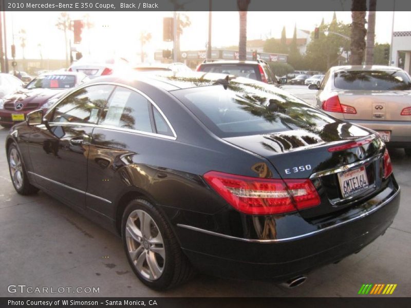 Black / Black 2010 Mercedes-Benz E 350 Coupe