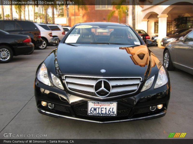Black / Black 2010 Mercedes-Benz E 350 Coupe