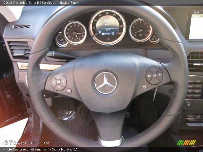 Black / Black 2010 Mercedes-Benz E 350 Coupe