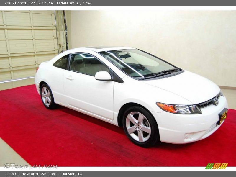 Taffeta White / Gray 2006 Honda Civic EX Coupe
