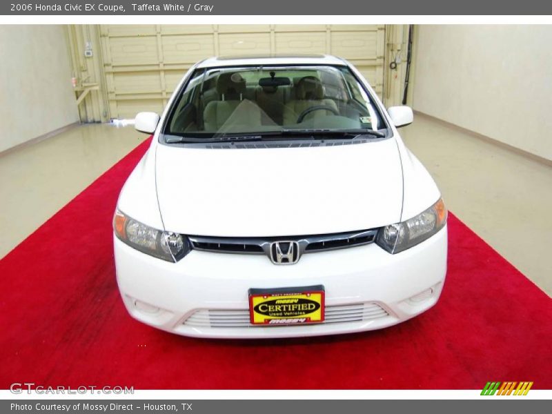 Taffeta White / Gray 2006 Honda Civic EX Coupe
