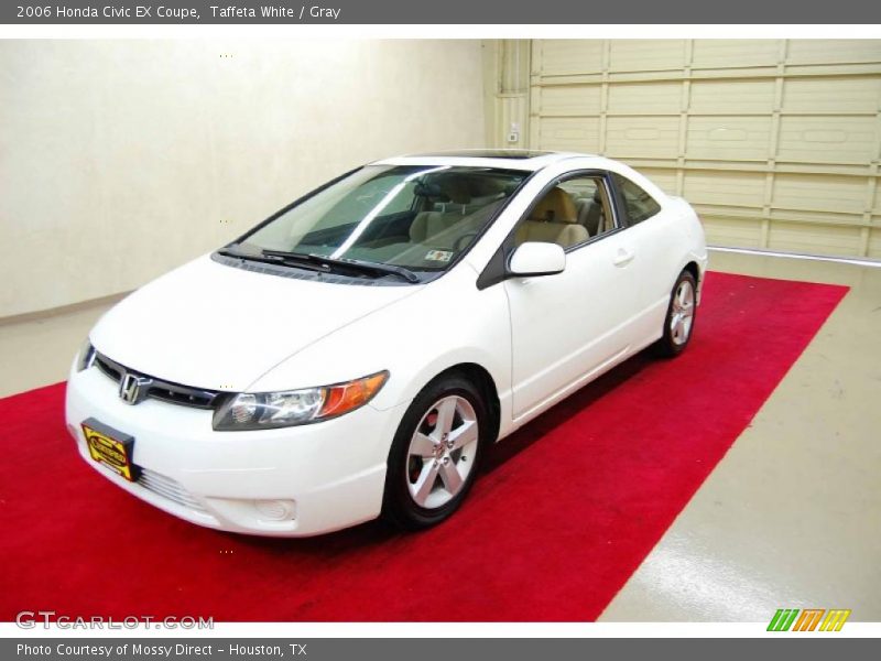 Taffeta White / Gray 2006 Honda Civic EX Coupe