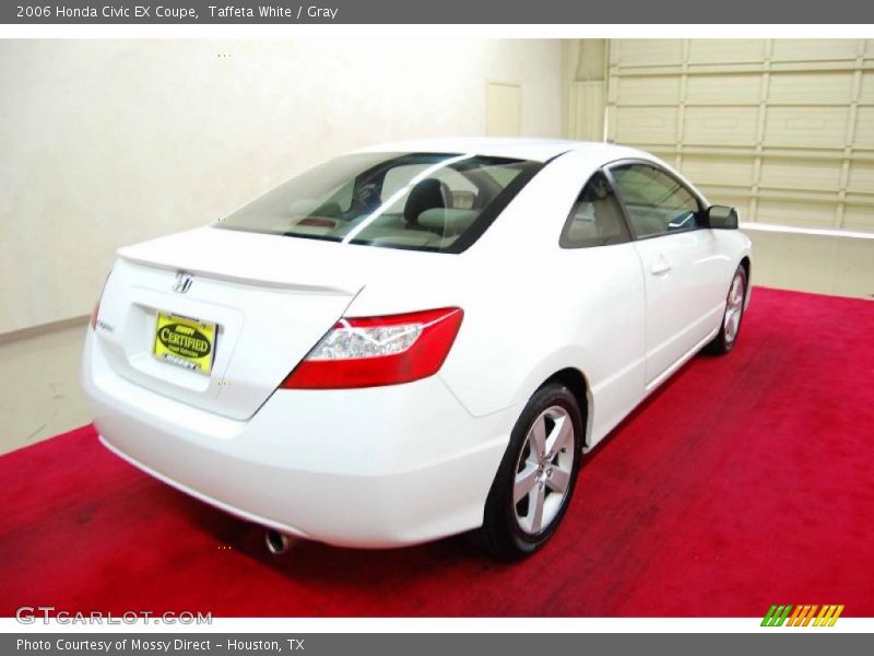 Taffeta White / Gray 2006 Honda Civic EX Coupe