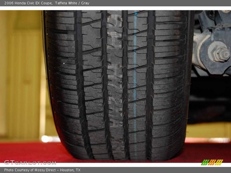 Taffeta White / Gray 2006 Honda Civic EX Coupe