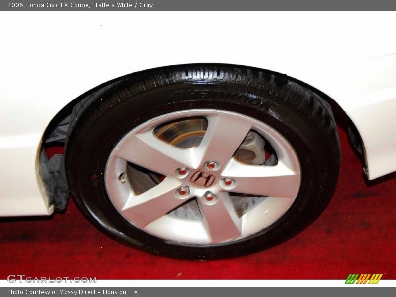 Taffeta White / Gray 2006 Honda Civic EX Coupe