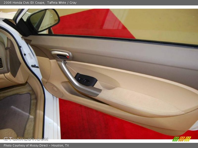 Taffeta White / Gray 2006 Honda Civic EX Coupe