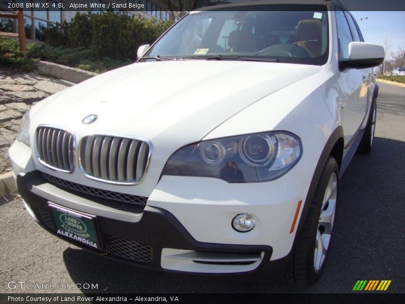 Alpine White / Sand Beige 2008 BMW X5 4.8i