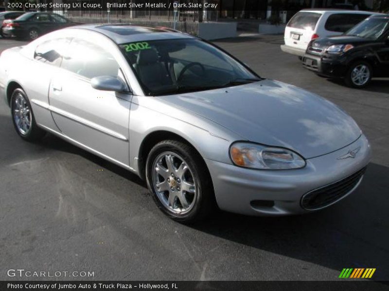 Brilliant Silver Metallic / Dark Slate Gray 2002 Chrysler Sebring LXi Coupe