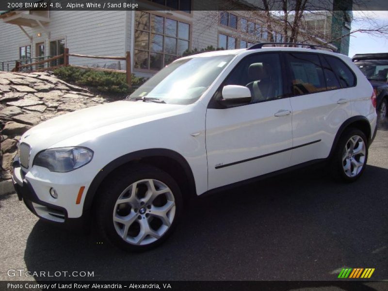 Alpine White / Sand Beige 2008 BMW X5 4.8i