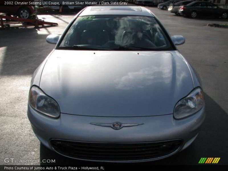 Brilliant Silver Metallic / Dark Slate Gray 2002 Chrysler Sebring LXi Coupe