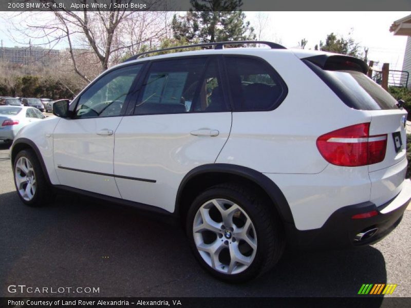Alpine White / Sand Beige 2008 BMW X5 4.8i