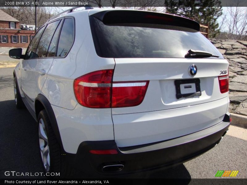 Alpine White / Sand Beige 2008 BMW X5 4.8i