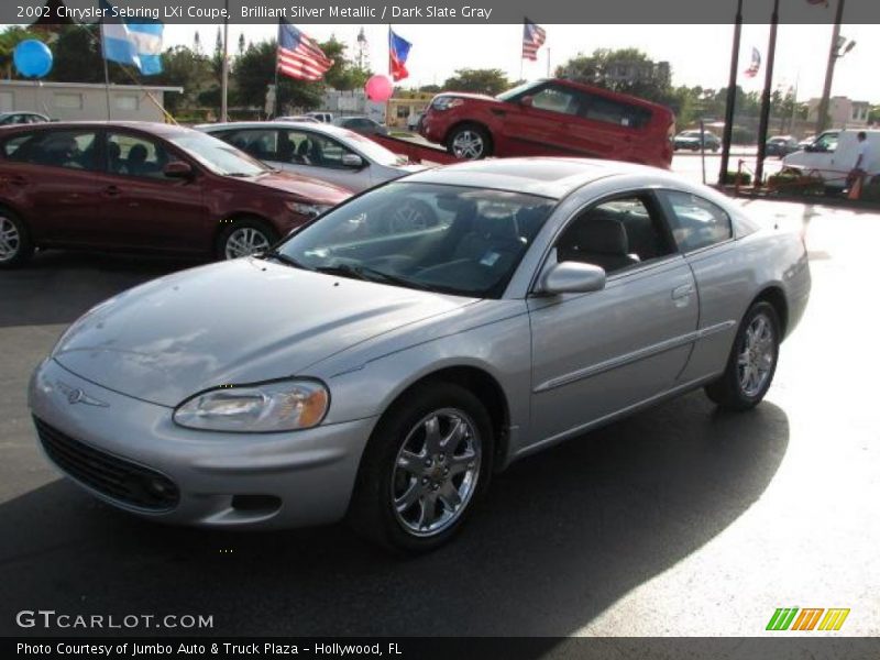 Brilliant Silver Metallic / Dark Slate Gray 2002 Chrysler Sebring LXi Coupe