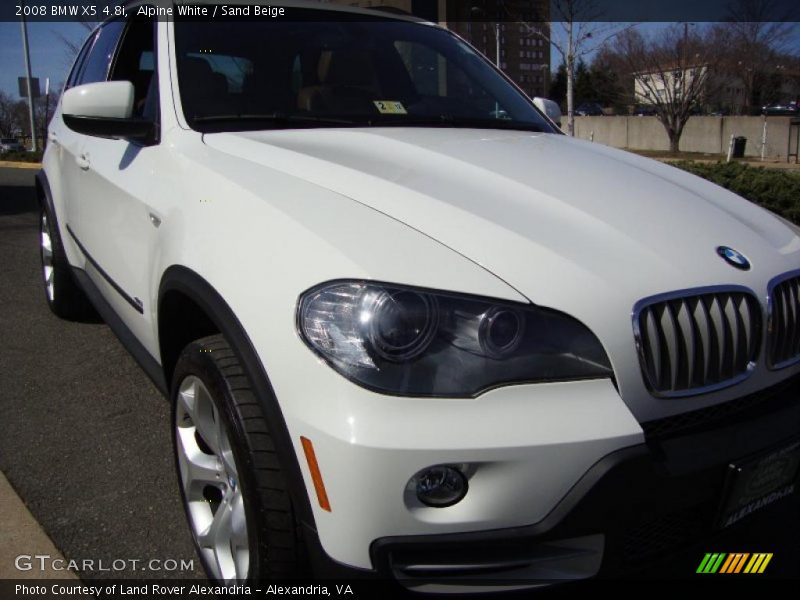 Alpine White / Sand Beige 2008 BMW X5 4.8i