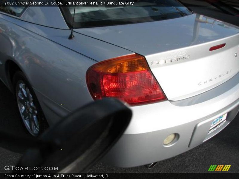 Brilliant Silver Metallic / Dark Slate Gray 2002 Chrysler Sebring LXi Coupe