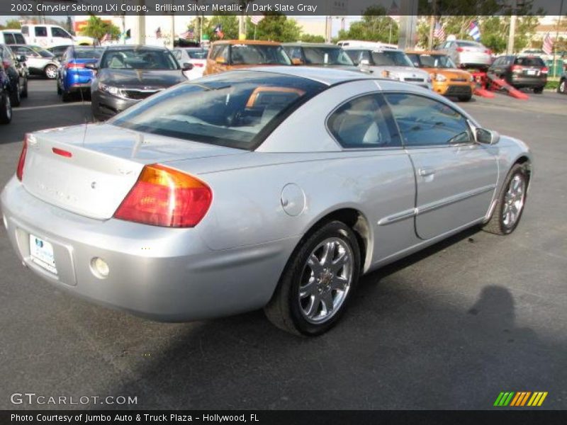 Brilliant Silver Metallic / Dark Slate Gray 2002 Chrysler Sebring LXi Coupe