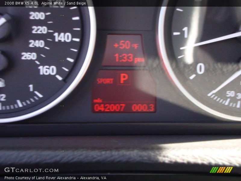Alpine White / Sand Beige 2008 BMW X5 4.8i