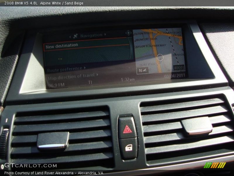 Alpine White / Sand Beige 2008 BMW X5 4.8i