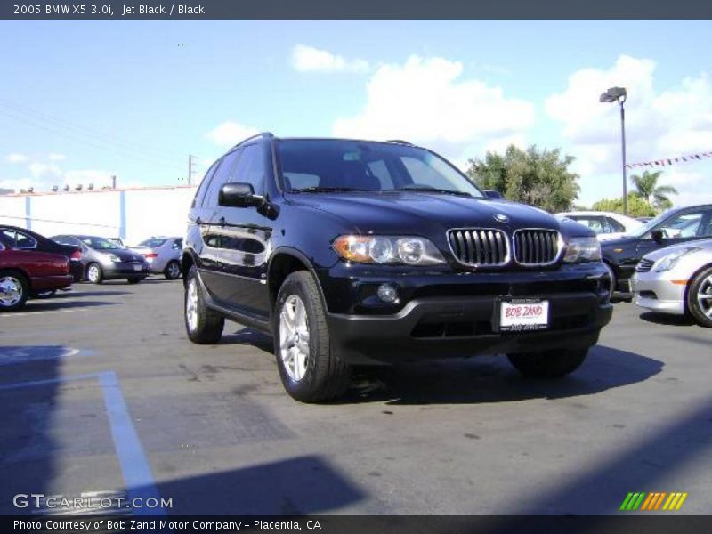 Jet Black / Black 2005 BMW X5 3.0i