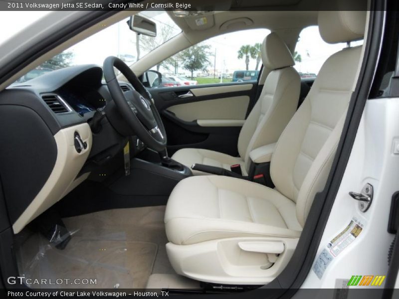 Candy White / Cornsilk Beige 2011 Volkswagen Jetta SE Sedan