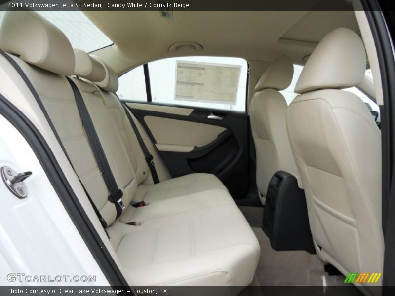 Candy White / Cornsilk Beige 2011 Volkswagen Jetta SE Sedan