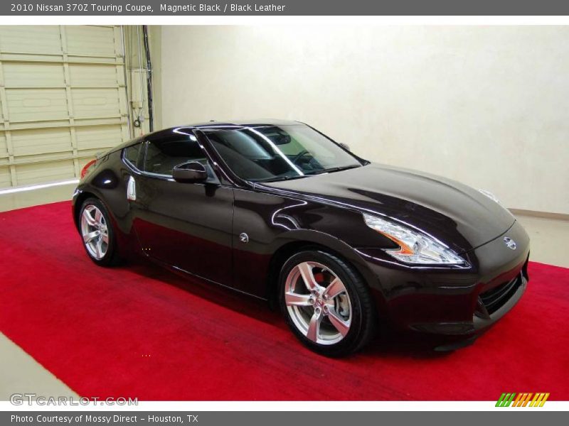 Magnetic Black / Black Leather 2010 Nissan 370Z Touring Coupe