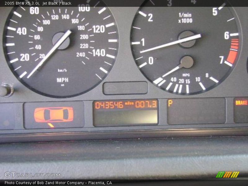 Jet Black / Black 2005 BMW X5 3.0i