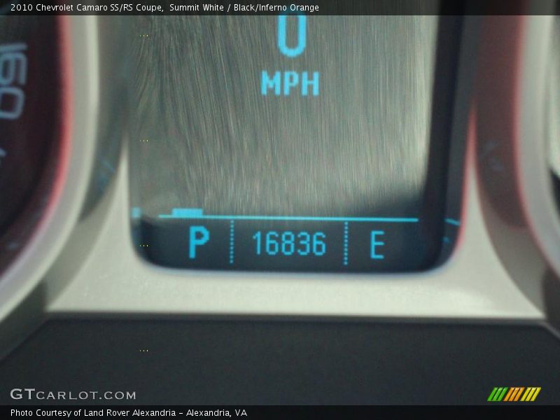 Summit White / Black/Inferno Orange 2010 Chevrolet Camaro SS/RS Coupe