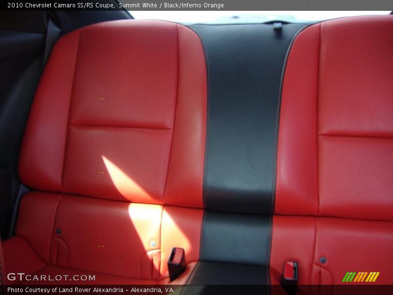 Summit White / Black/Inferno Orange 2010 Chevrolet Camaro SS/RS Coupe