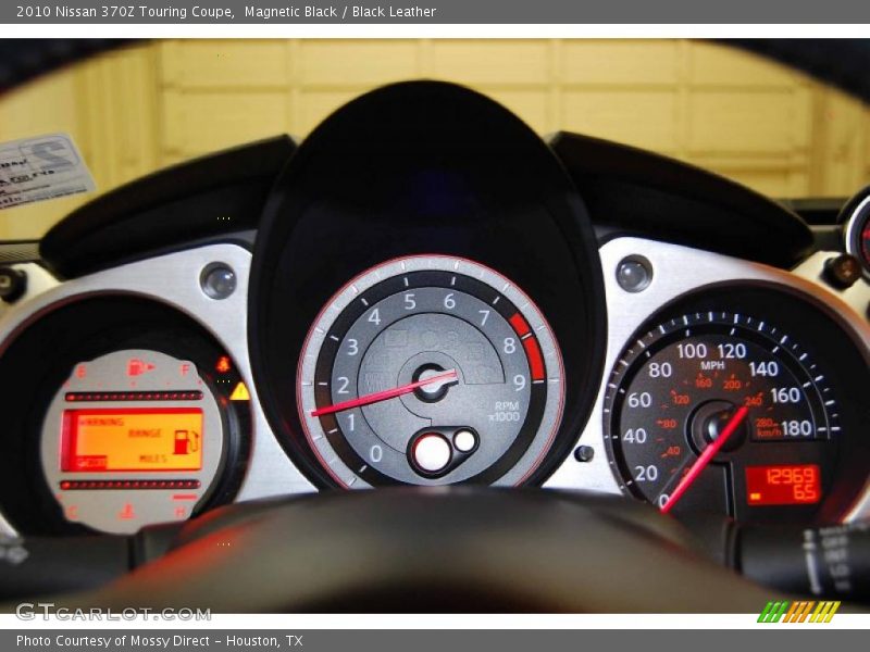 Magnetic Black / Black Leather 2010 Nissan 370Z Touring Coupe