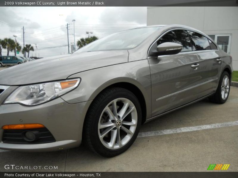 Light Brown Metallic / Black 2009 Volkswagen CC Luxury