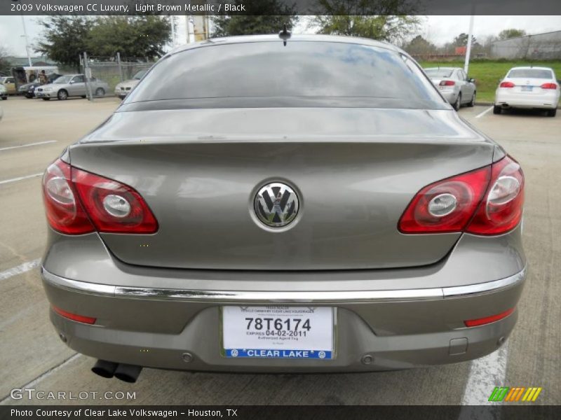 Light Brown Metallic / Black 2009 Volkswagen CC Luxury